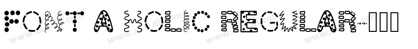 Font A Holic Regular字体转换